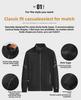 Men's Plus Size Stand Collar Cardigan Sports Suit - Autumn 2023 Casual Fitness Two-Piece Set