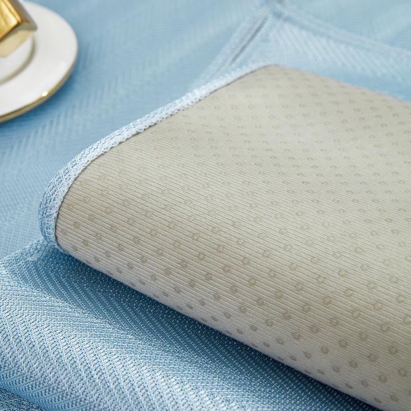 Pure Herringbone Ice Silk Non-Slip Sofa Cushion - Modern Simple Green Design for Summer Cool Comfort