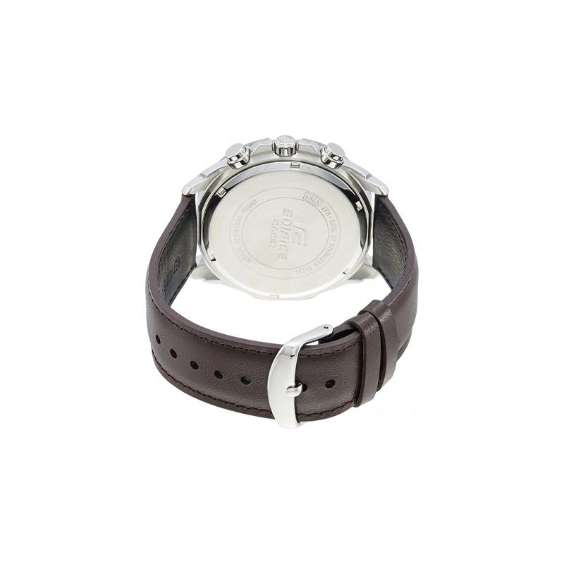 Casio EDIFICE Serie Sport wasserdicht Quarzwerk Lederarmband Japanische und Koreanische Uhr Herrenuhr weißes Zifferblatt EFR-539L-7A