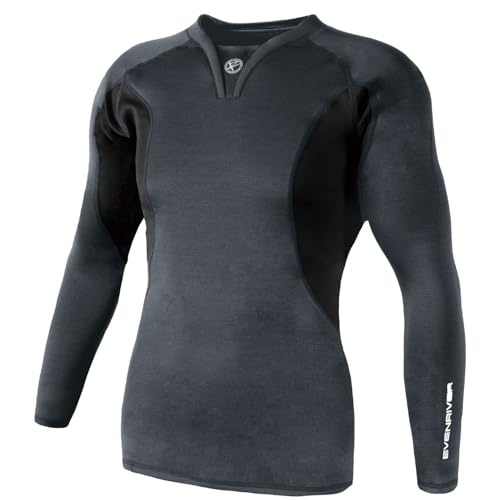 

EVEN RIVER Теплый топ с V-образным вырезом, Осень/Зима, Серо-меланжевый, GTV16, Размер 28 L