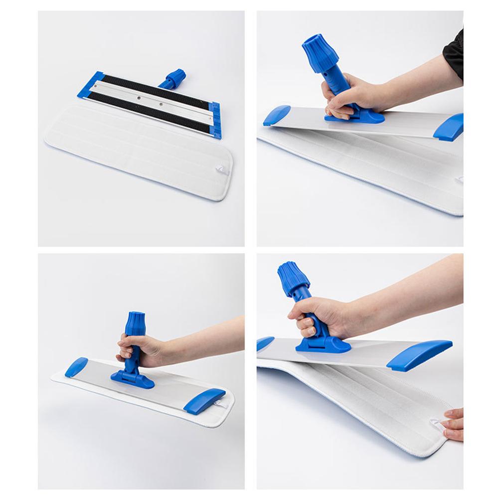 Sustainable Washing Machine Safe Microfiber Mop Replacement Pads Adapted To Different Cleaning Tasks In a Six Pack Set