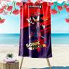 1pc SONIC Beach Towel, A Vibrant Beach Towel Suitable for Outdoor Activities, Camping, Hiking