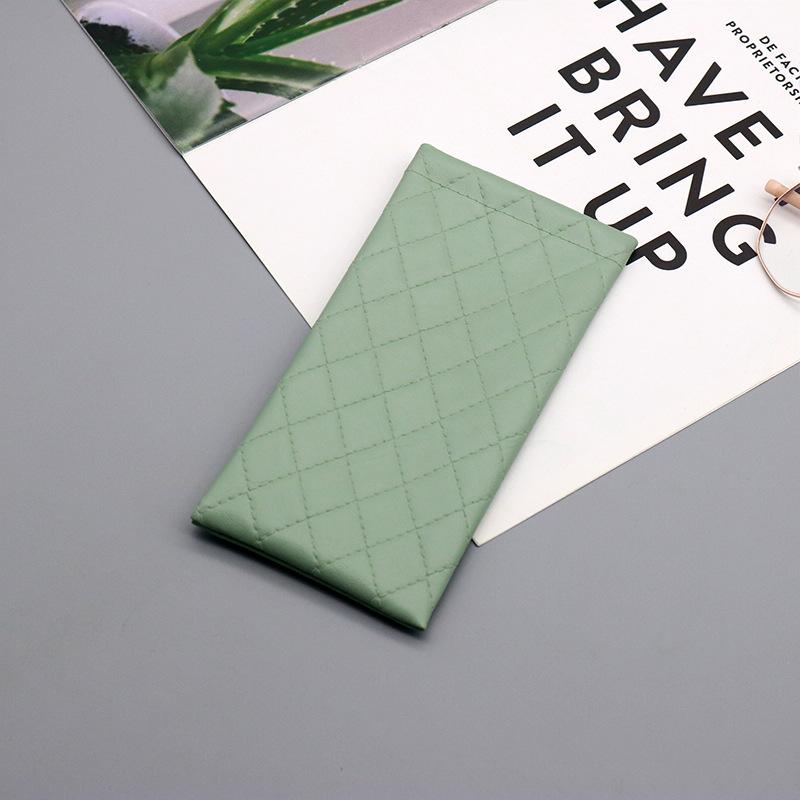Simple Pu Leather Glasses Storage Bag Automatic Closed Shrapnel Mouth Sunglasses Case Portable Waterproof Eyewear Accessories