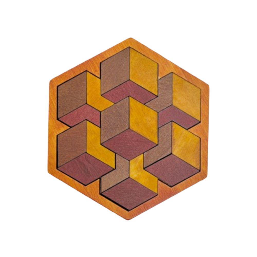 Challenges Wooden Tangram Puzzle Interactive Jigsaw Puzzle Board  Kindergarten Kids