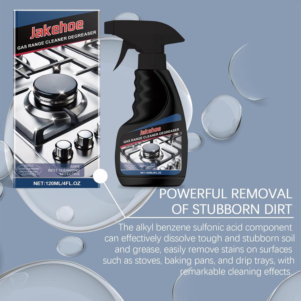 Gasherdreiniger Gasherd Multifunktionaler Entfettungsreiniger Herd Glänzt wie Neu