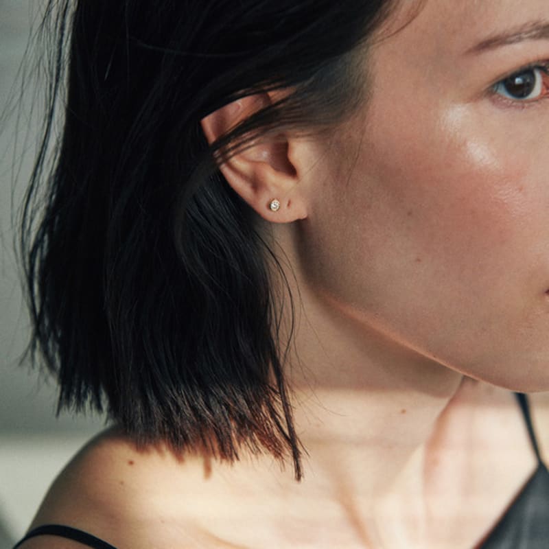 Green [10k Gold] Two.k.36 / Serene Dew Piercing