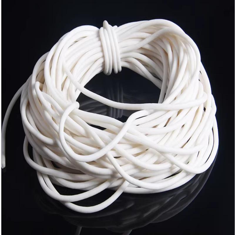 Silicone Foam Round Cord - High-Temperature Resistant Sealing Strip (2/3/4/5/6/7/8/9/10mm)