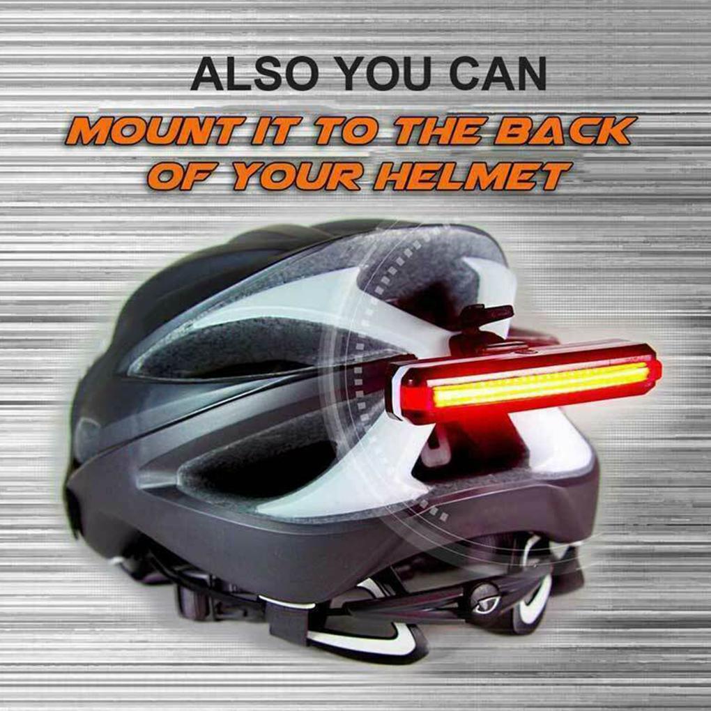 Waterproof LED Bike Tail Light Bicycle Rear Warning Lamp USB Rechargeable\