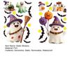 Shop Window Displays 2Pcs Cute Ghost Halloween Static Stickers, PVC Waterproof Cartoon Pumpkin Bat And Holiday Party Supplies Star Glass Decals,