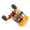 Metal Fishing Reel Soft Grip Powerful All Metal Fishing Lure Reel for Inshore Boat Freshwater Saltwater Fishing Left Hand