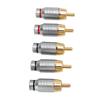 5pcs RCA Connector Universal Metal Soldering Audio Video Cable Connector Speaker Plug