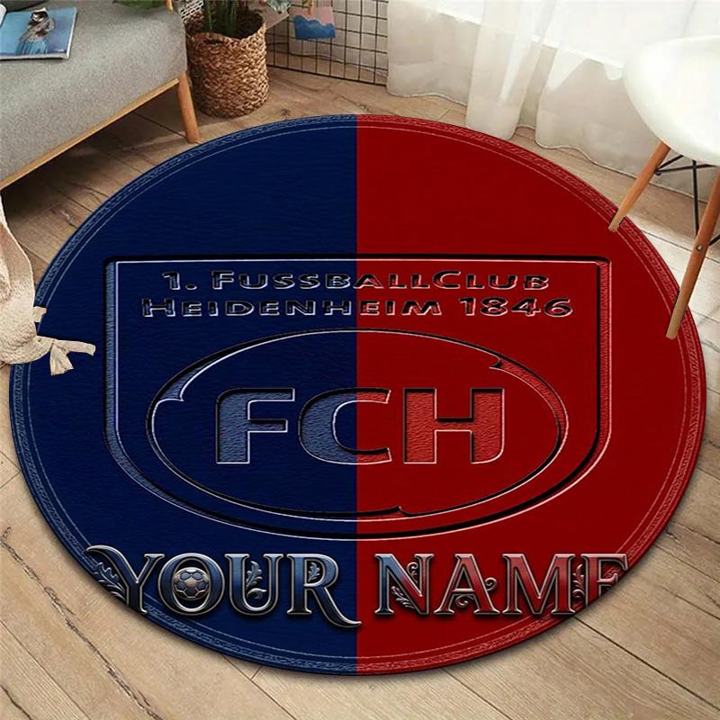 Fc Haim Logo Custom Name Round Area Rug Carpet Rug For Living Room Bedroom Sofa Playroom Decor Nonslip Floor Mat