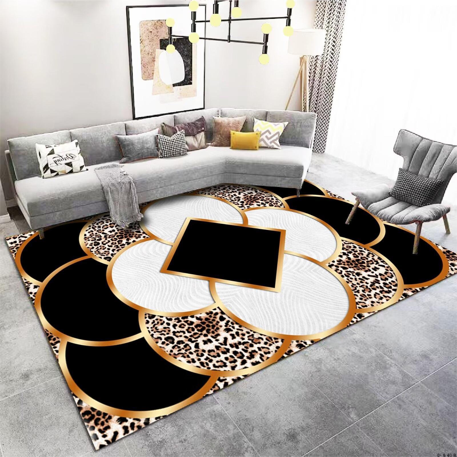 

Ковер полностью покрытый противоскользящим ковриком для журнального столика в гостиной, китайский классический ковер для спальни, прикроватный ковер 120 * 160Cm