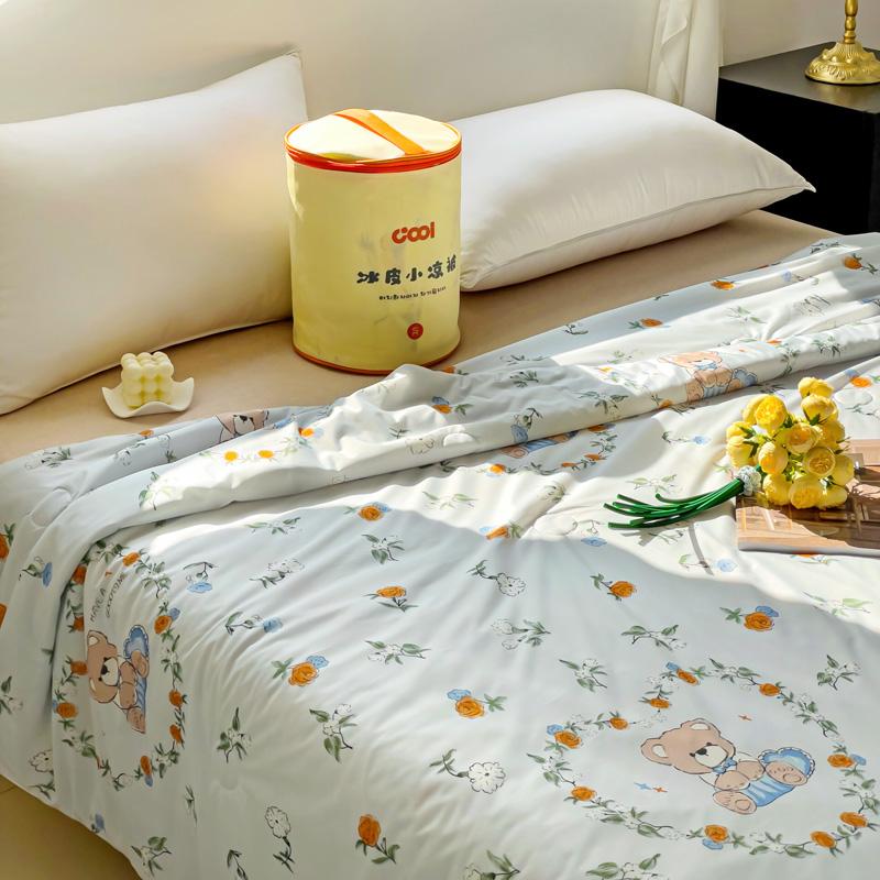 Air Condition Double Bed Quilt For Sleeping Korean Princes Soft Skin Comforter Spring King Size Summer Cool Quilted Blanket