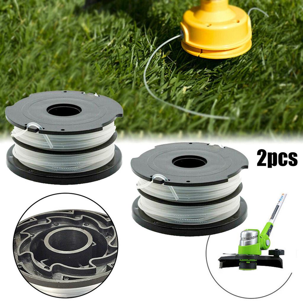 2 Pieces Replacement Spool and Line for Black & Decker String Trimmer Fits GL652 GL653 GL650 GL337SB GL546SC GL651SB