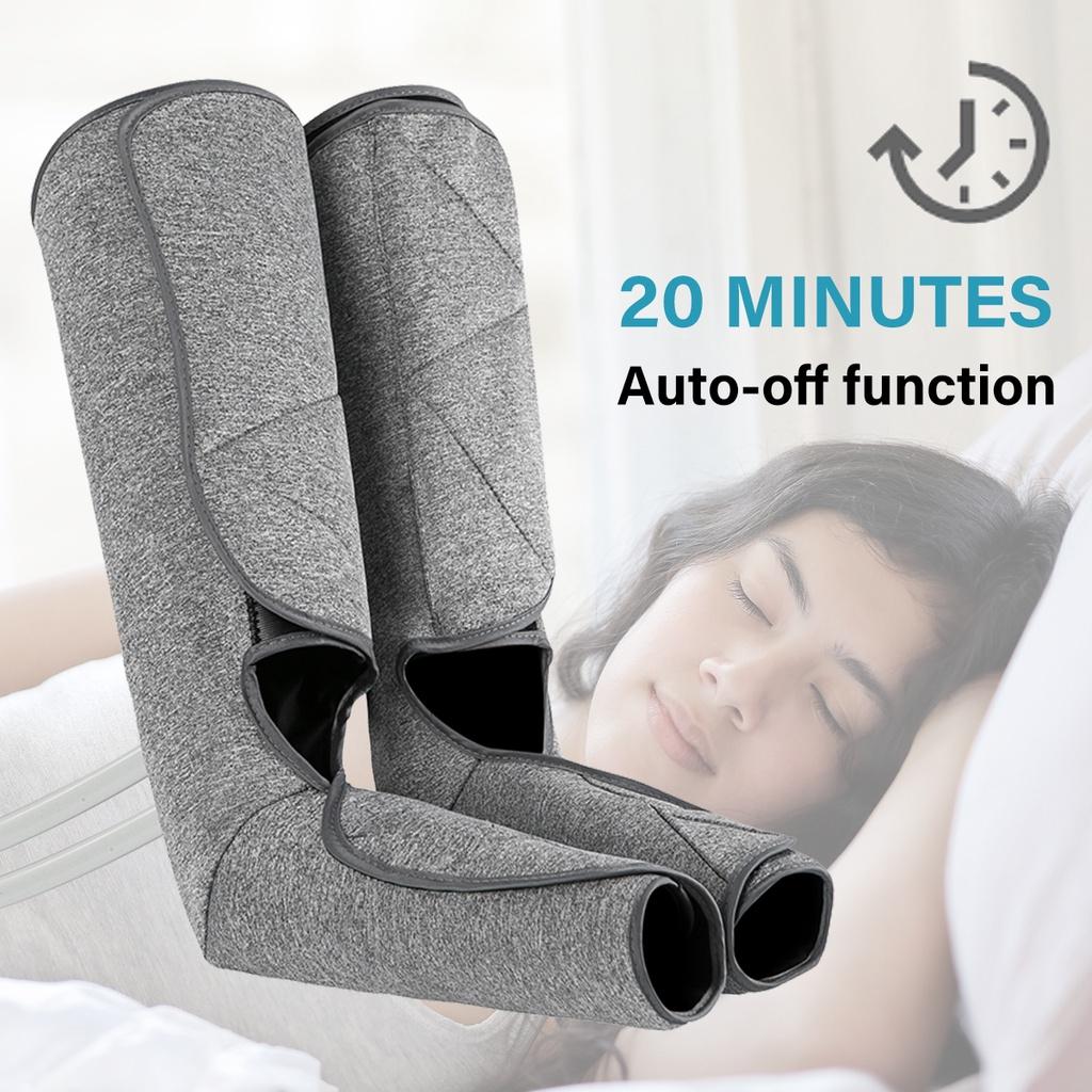 Air Compression Leg Massager Circulation Calf Foot Thigh Massage With Heat Handheld Controller Muscle Massager Pain Relief