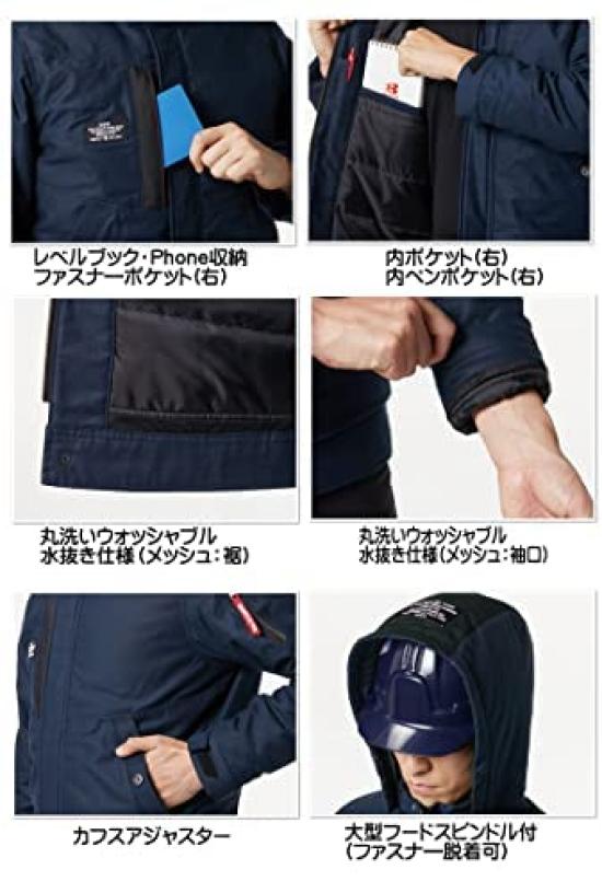 [Burtle] Termoprádlo Podzim/Zima Izolovaná bunda Thermocraft (Jedna položka) 8210 Velikost M, 3 Námořnická modř