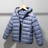 2025 Boy Girl Outerwear Teen Hooded Cotton Padded Tops Teenager Light Clothes Children Korean Puffer Jacket Zipper Warm Snowsuit