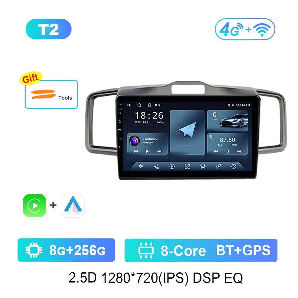 Android System HD Screen for Honda Freed 2008 - 2016 Car Radio Multimedia player WiFi+4G Head Unit Navigation GPS DSP Stereo