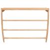 VidaXL Towel Rack 60x25.5x49 Cm Solid Walnut Wood 350374
