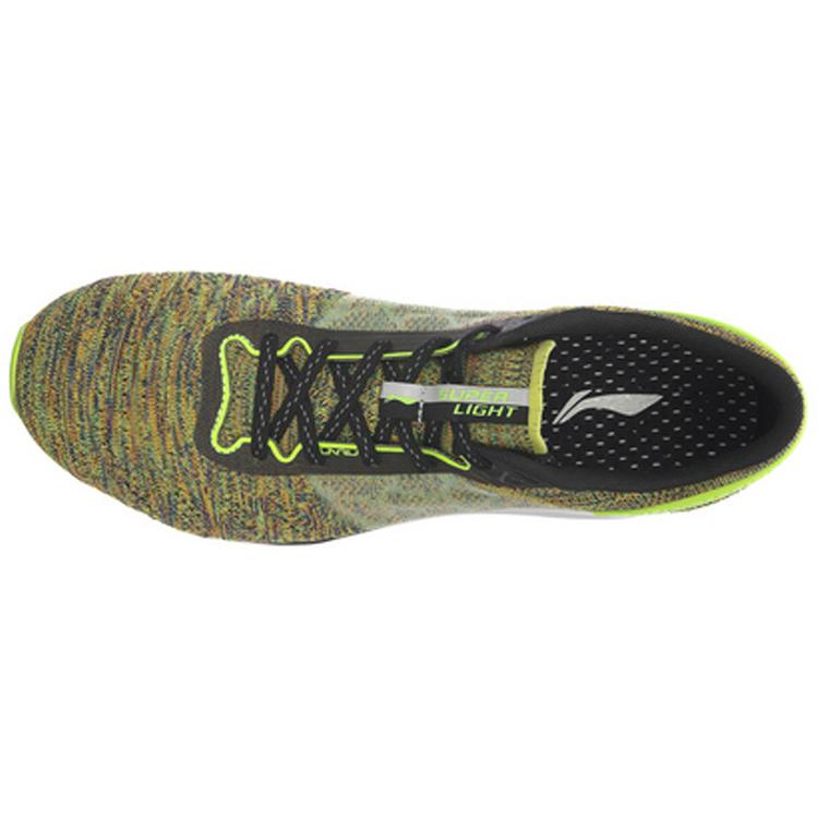 New LiNing Super Light 14 Shock Absorbers Low Top Running Shoes Unisex Neon Green Black ARBM019-1