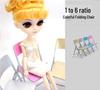 1/6 Scale Colorful Folding Plastic Chair for Doll or Soldier Models