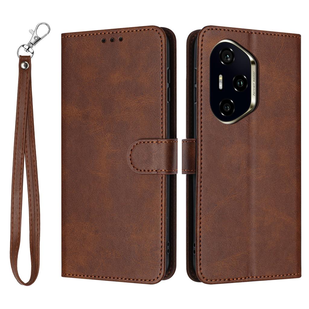 For Honor 300 Pro/300 Ultra Case Flip Stand PU Leather Wallet Phone Cover Calf Texture