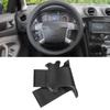 Car Accessory Steering Wheel Cover Leather Trim For Ford Mondeo 2007 2008 2009 2010 2011 2012 2013 2014 Galaxy S-Max 2006 Black
