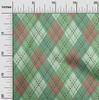 oneOone Cotton Flex Light Green Fabric Check Argyle Dress Material Fabric Print Fabric By The Yard 40 Inch