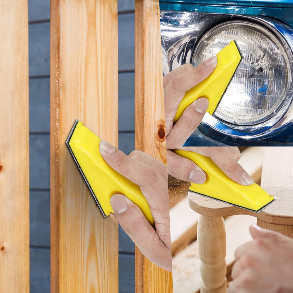 70 Pieces Sandpaper Micro Sander Kit Mini Manual Sander Hand Sanding Tools for DIY Crafts Wood Polishing 400-3000 Grit