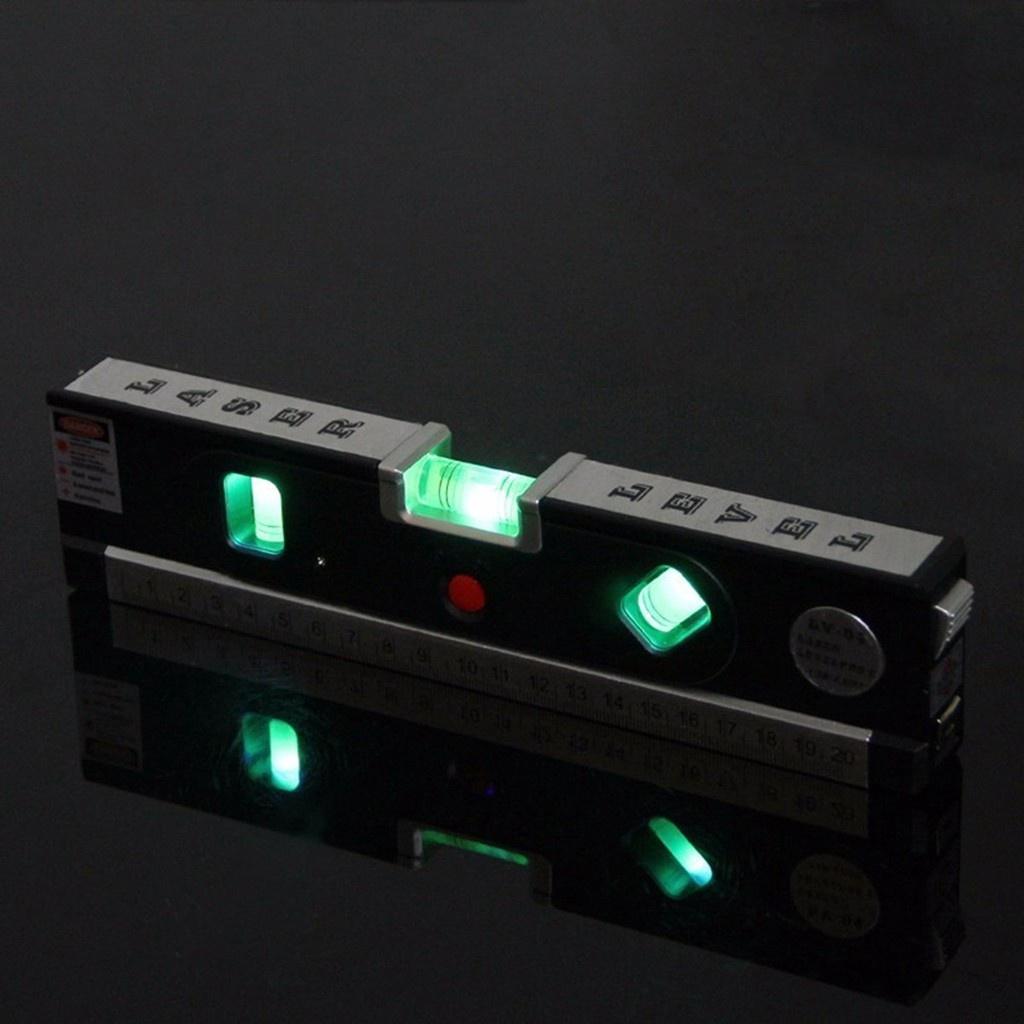 Aluminium Alloy Measuring Tape Spirit Level Laser Horizontal Vertical Line Rule