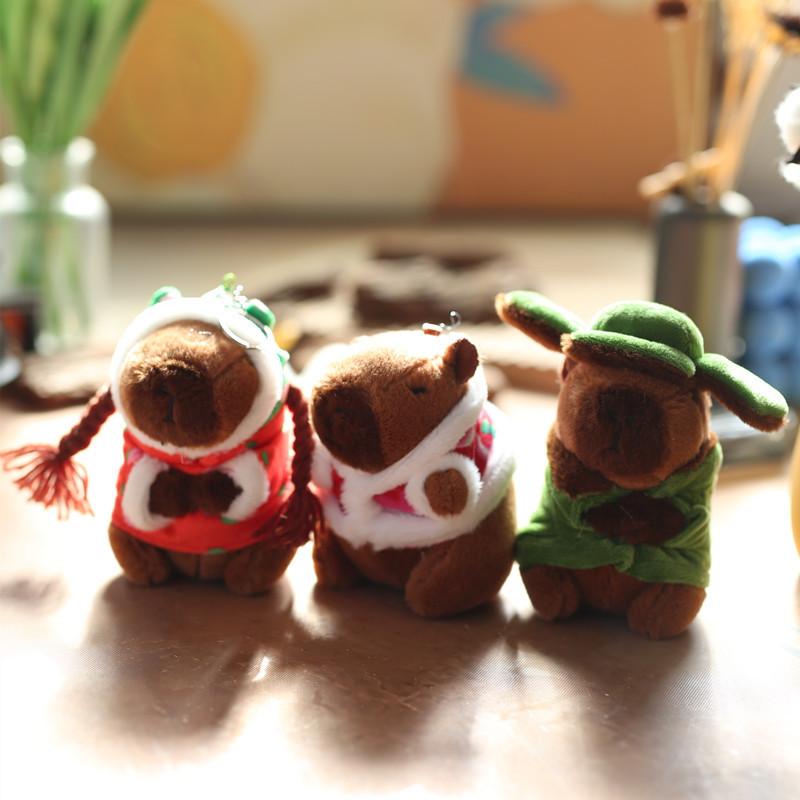 Plush Capybara Keychain With Soft Short Plush For Kids And Collectors