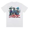Music Band Gorillazs Punk Rock Print T Shirt 90s Casual Fashion Short Sleeve Plus Size T Shirt Unisex Graphic T Shirts