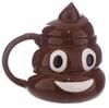 Poop Ceramic Cup - Prank, Funny, Trick, Personality Poop Mug, Coffee Cup with Lid, Gag Gift