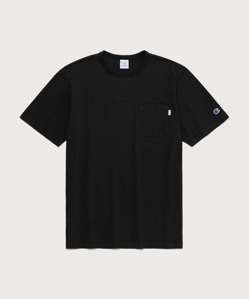 CHAMPION C Logo Uni Pocket Short Sleeve T-Shirt Black