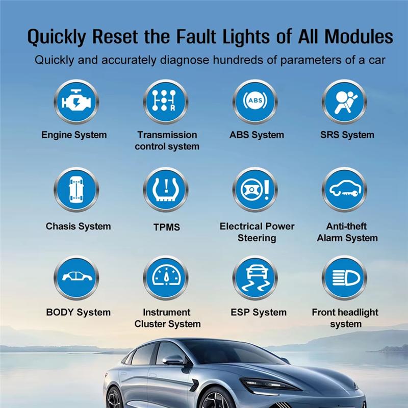 A51K-TP02 OBD2 Fault Code Reader For MERCEDES BENZ SMART BMW  HONDA TOYOTA NISSAN Diagnostic Scanner For Check Engine Light