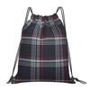 Custom GTI Tartan Drawstring Backpack Women Men Lightweight Foldable Sport Gym Sackpack Portable Sacks for Training