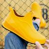 Herren kurze Regenstiefel modische Outdoor-wasserdichte Schuhe niedriger Schaft rutschfest abriebfest Küchenschuhe Angel-Gummistiefel