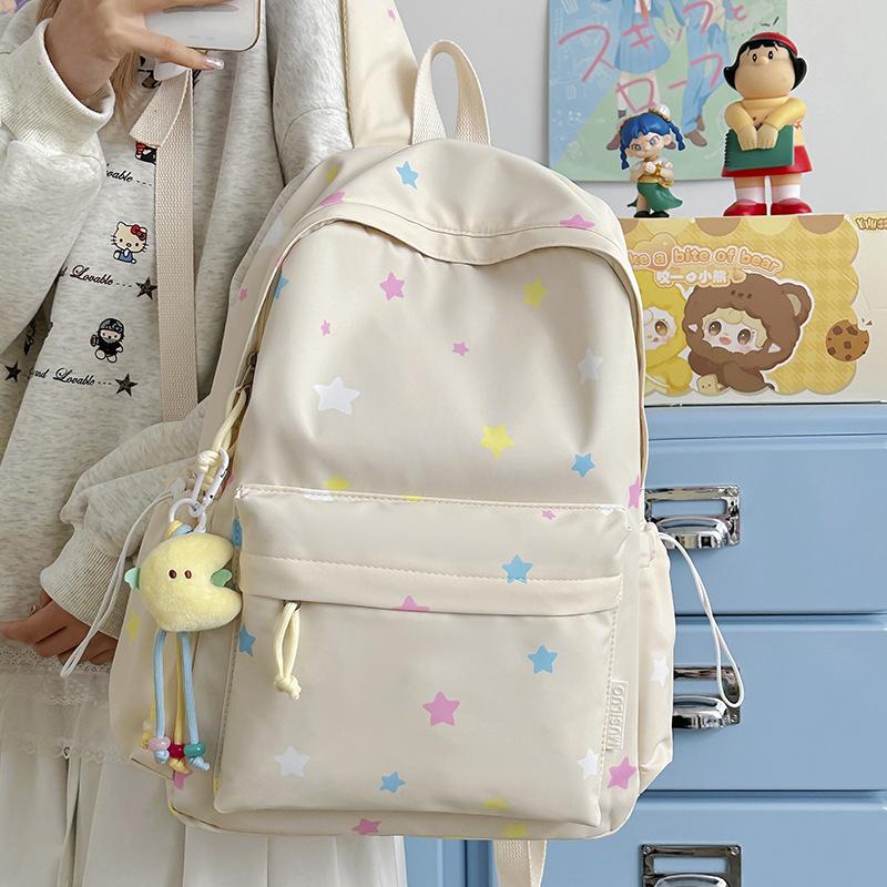 Schoolbag1011 Korean version ins girl backpack polka dot cute backpack Japanese small fresh student junior high school schoolbag girl