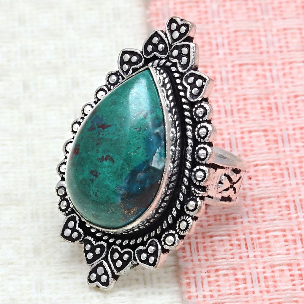 Cheroite Gemstone Handmade Silver Jewelry  "8.5"