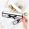 10Pcs Valentine'S Day Simple Long Butterfly Knot Chocolate Candy Paper Box Korean Style Single Grid Wedding Favor Box
