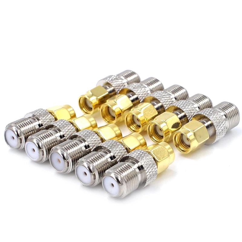 2pcs/Group SMA Male Turn F Female Copper RF Conversion Head Smaj/FK SMA Internal Thread Inner Needle Turn F External Thread Inn