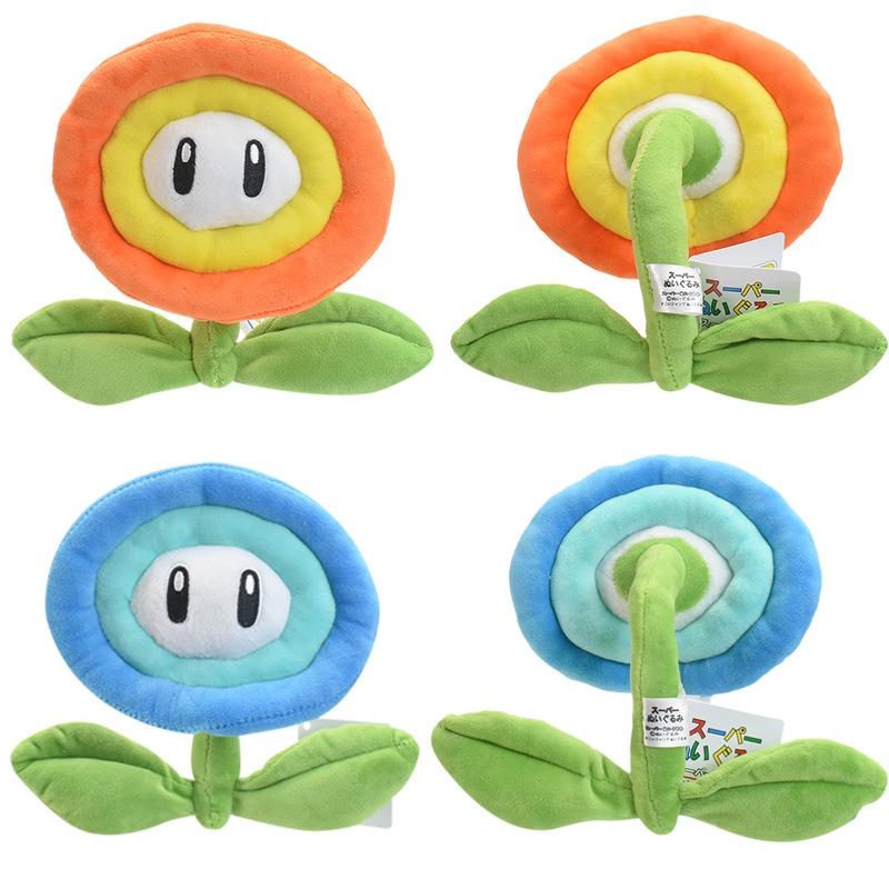 New Mario Plush Orange Flame Blue Ice Sunflower Soft Toy 18cm