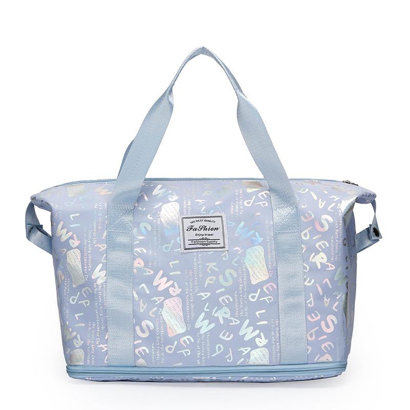 The Fashionable and Trendy Expandable Hand-held Travel Bag for College Students' Holiday Back-to-school Luggage Bag Can Be Equipped with A Handle