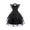 Wednesday Addams Family 2025 Black Princess Dress Halloween Cosplay Costume