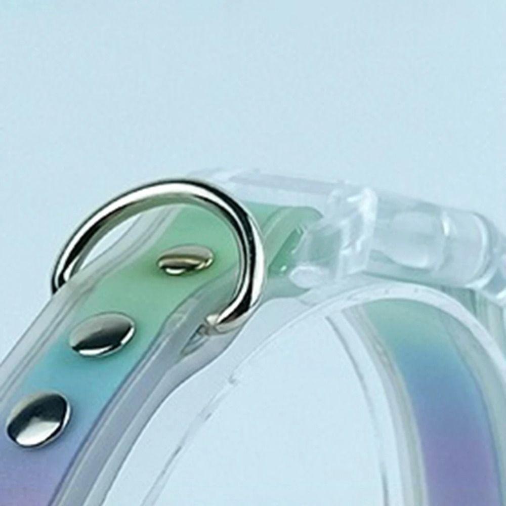 Durable Nylon LED Dog Collar 3 Lighting Modes Adjustable Pet Dog Leash Anti-lost PVC High-brightness Dog Collar Outdoo