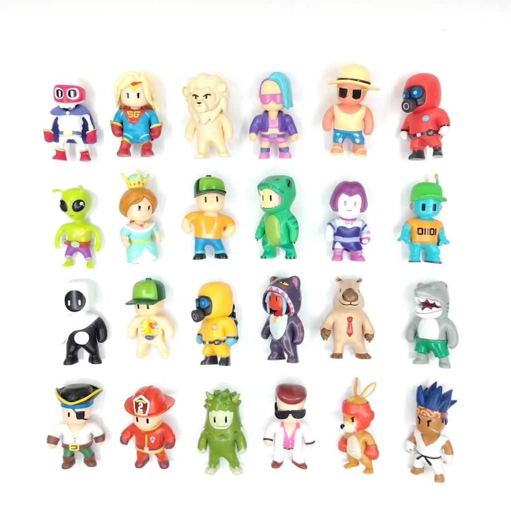 1pz Stumble Guys Serie 5 Figura Cromata Stile Raro Figura d'Azione Attiva Collezione Limitata Giocattoli Data di Nascita Regalo di Natale