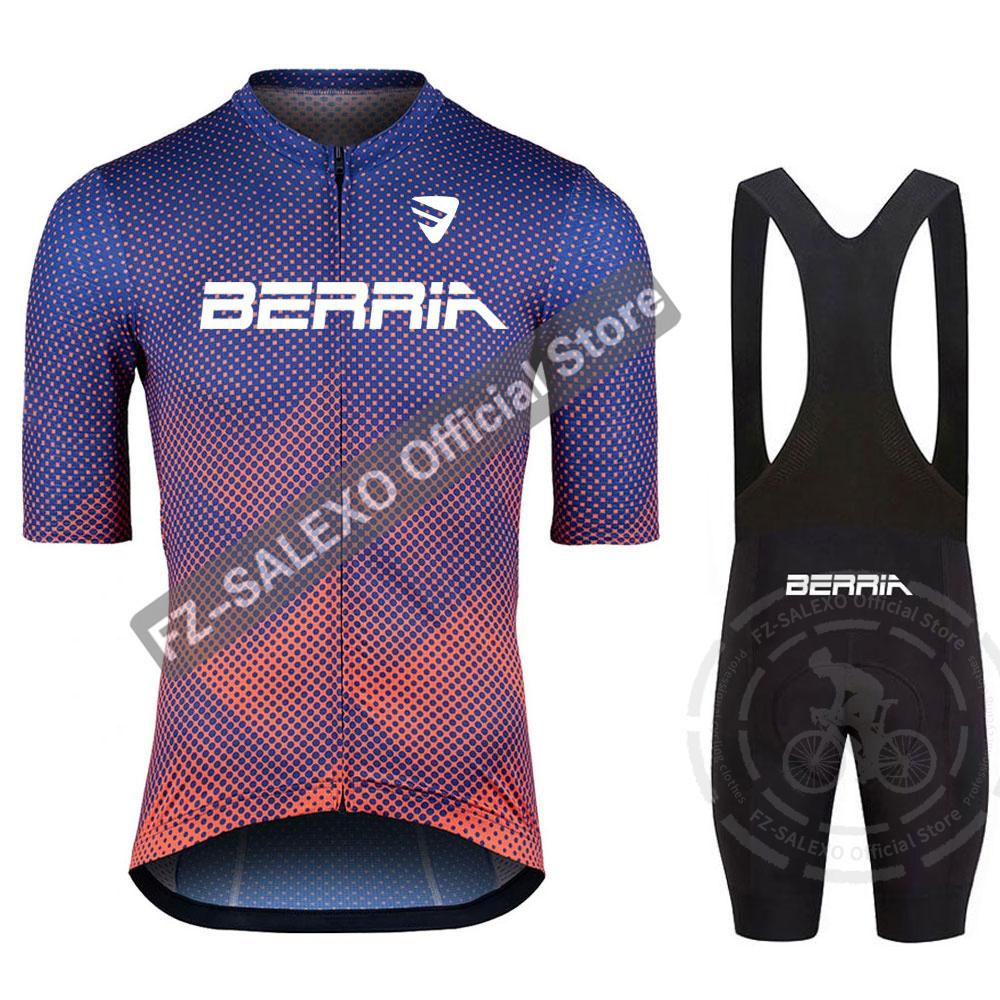 2026 Summer Breathable Cycling Suit Set  Men Summer Cycling Jersey Sets MTB Maillot Cyclisme Homme Road Bike Shirts Suit Bicycle Bib Shorts