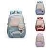 Casual Nylon Student Backpack With Large Capacity And Lightweight Design For Middle Schoolers