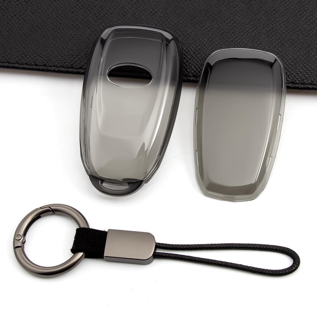 Transparent Black Tpu Car Smart Key Cover Case For Subaru Impreza Forester Xv Outback Crosstrek Legacy Brz Wrx Crystalclearsmart